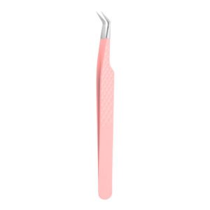 PINK-02 Eyelash Tweezer For Eyelash Extension