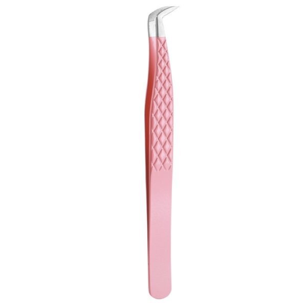 PINK-06 Fiber Tipped Lash Tweezer For Lash Extension