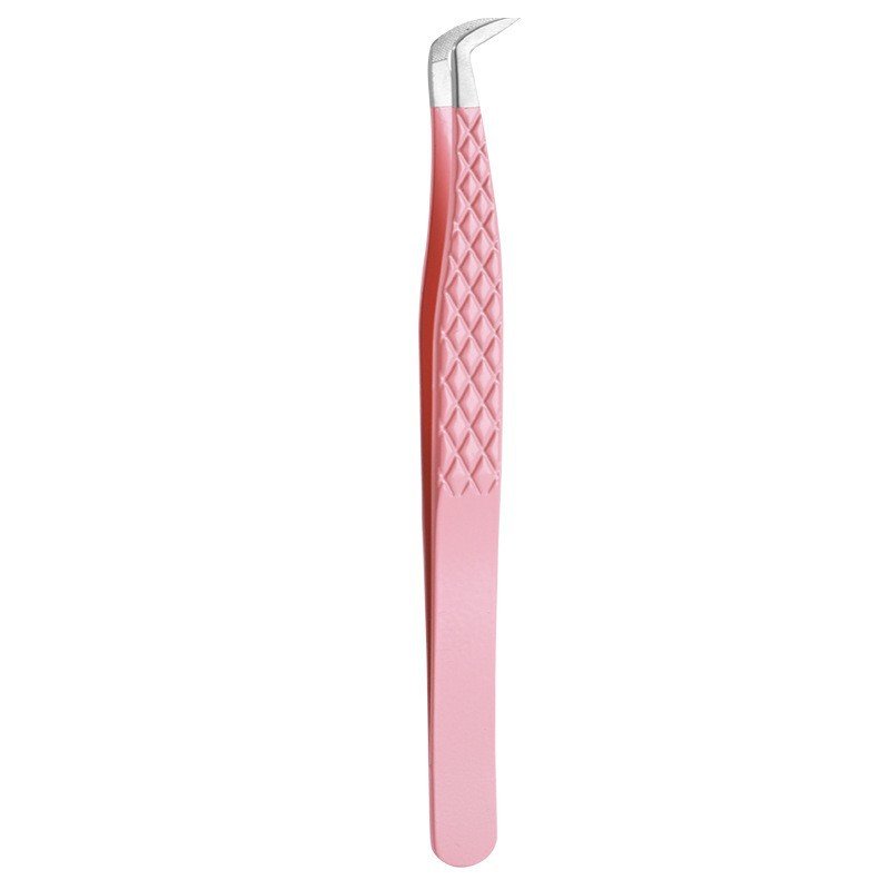 PINK-06 Fiber Tipped Lash Tweezer For Lash Extension