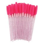 Color Crystal stick Silicone Mascara Brush 50pcs/Package