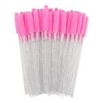 Color Crystal stick Silicone Mascara Brush 50pcs/Package