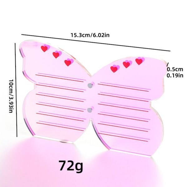 Butterfly-Shape Magnetic Acrylic Lash Pallet