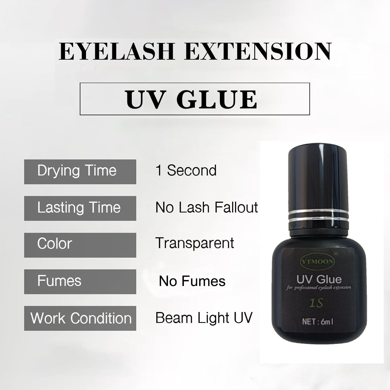 Eyelash extension UV Glue 1s